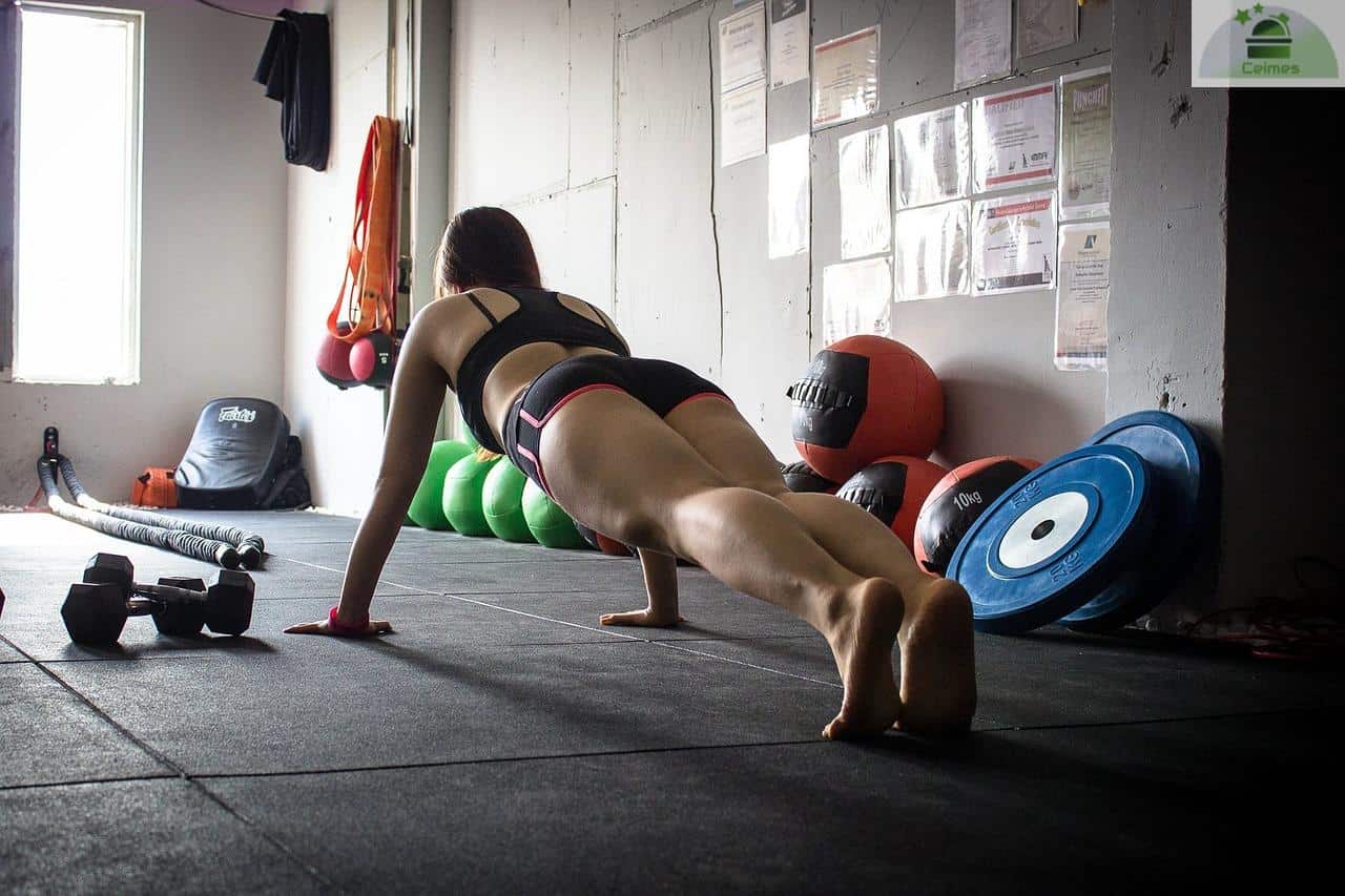 plank, exercise, female